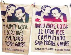 falcone borsellino striscione