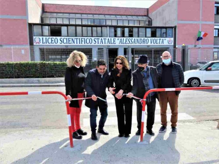 Inaugurazione area parcheggio liceo scientifico Alessandro Volta